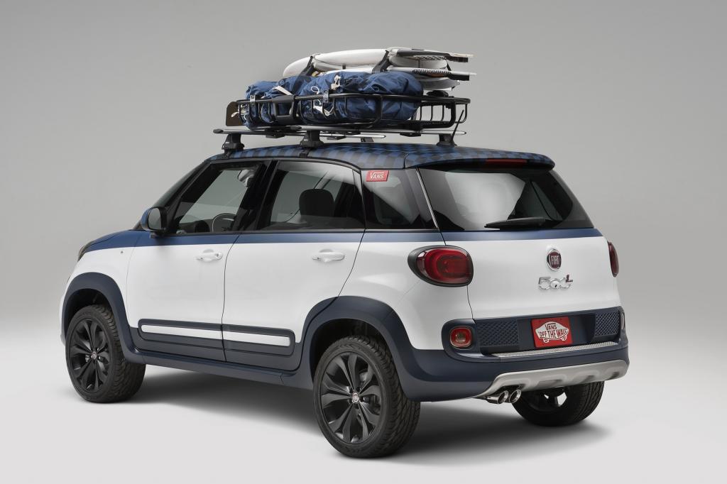 Fiat stellt den 500L als Konzeptfahrzeug Vans im Surfer-Stil vor. 