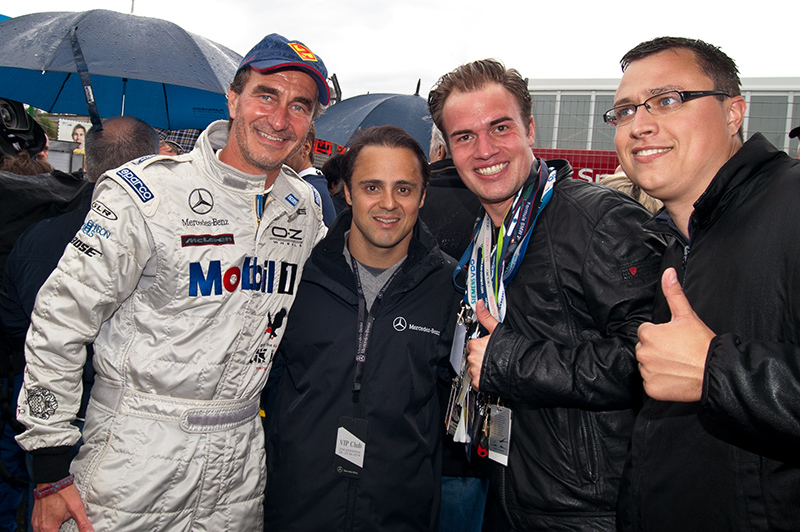 Mercedes-Benz-Pilot Robert Wickens feiert Start-Ziel-Sieg auf dem Norisring