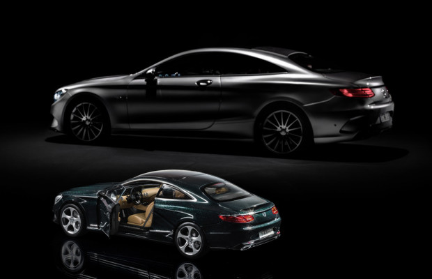Mercedes-Benz S-Klasse Coupé in 43- und 18-facher Verkleinerung