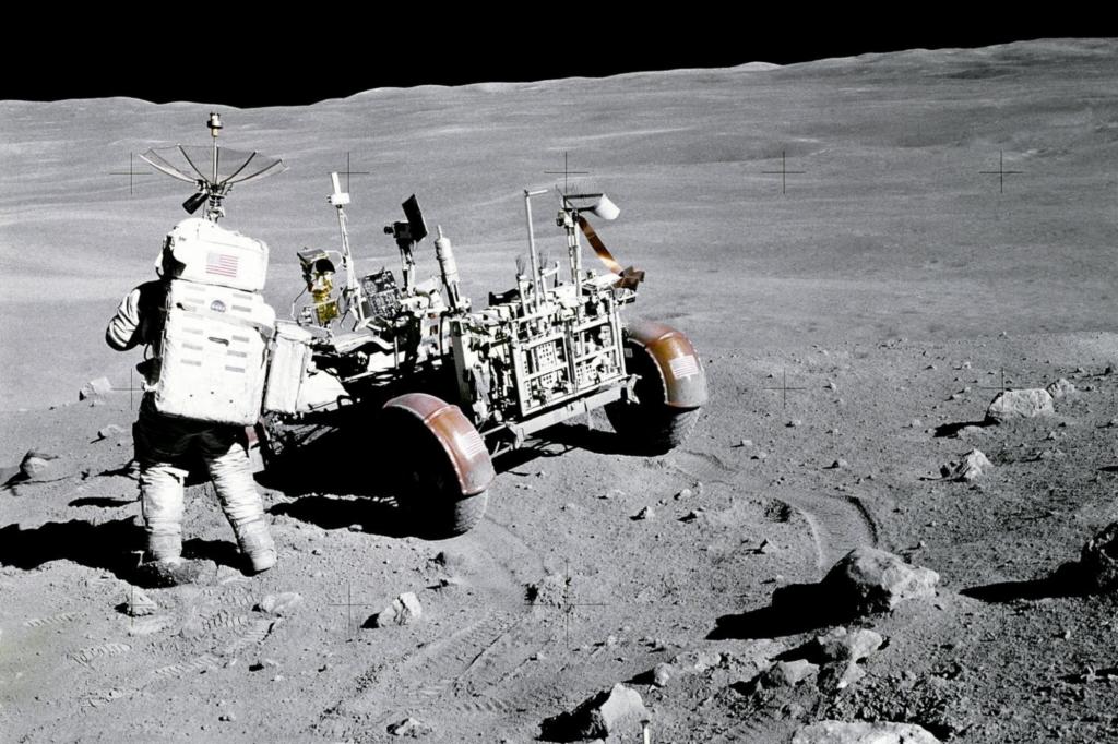 Parkraum gibt es auf dem Mond im Übermaß