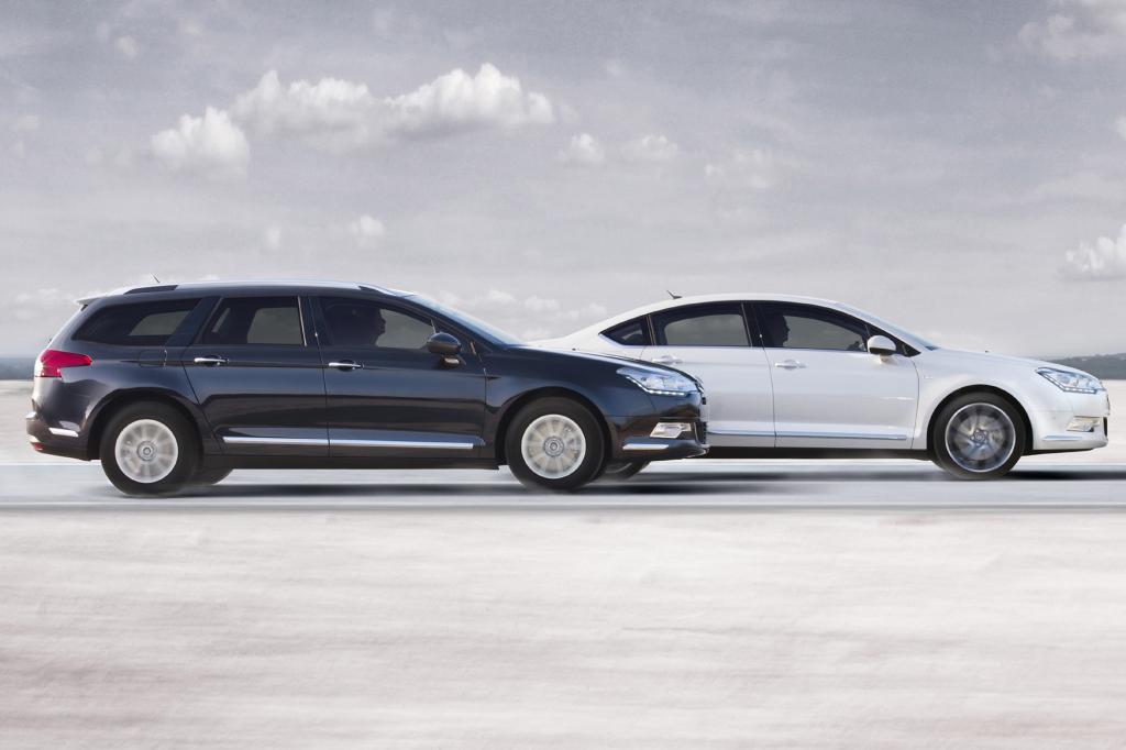 1.871 Kilo Leergewicht, war der Citroen C5 die führende Wuchtbrumme der Klasse. 