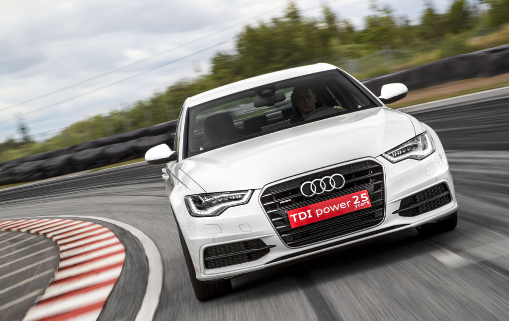 Auf der Strecke: Audi A6 TDI Concept.