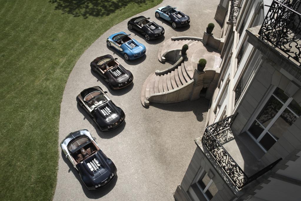 Bugatti zeigt sechs rollende Legenden