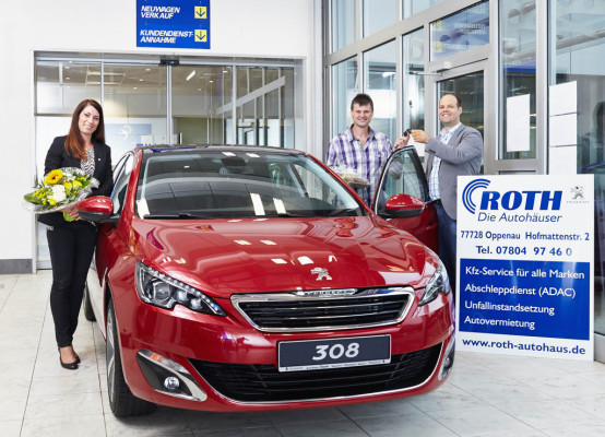 Der 100 000ste Peugeot 308 geht nach Deutschland