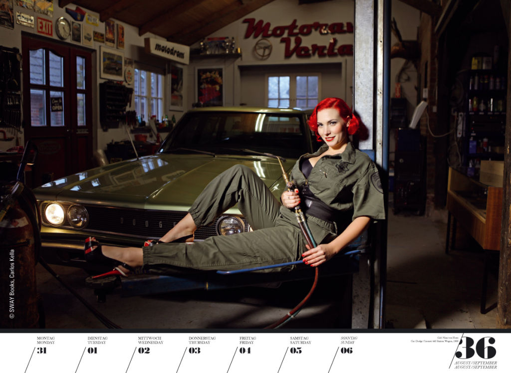Wochenkalender Girls & legendary US-Cars 2015