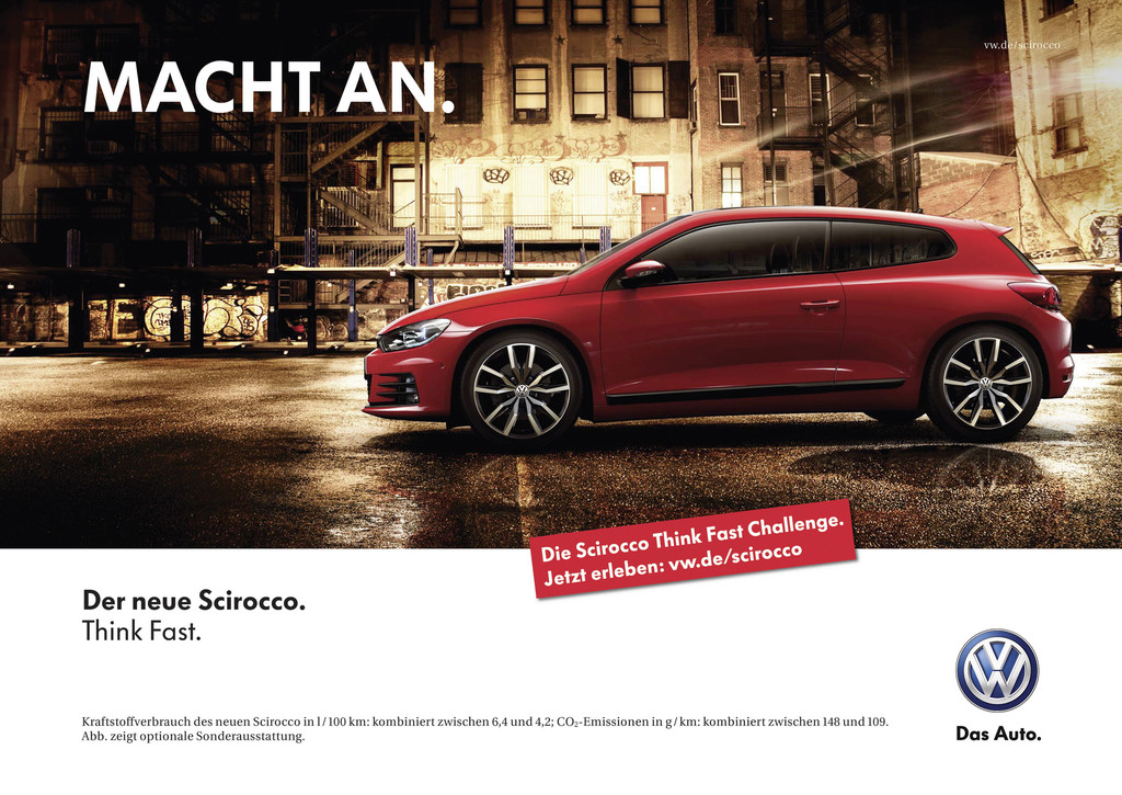Scirocco-Werbung startet