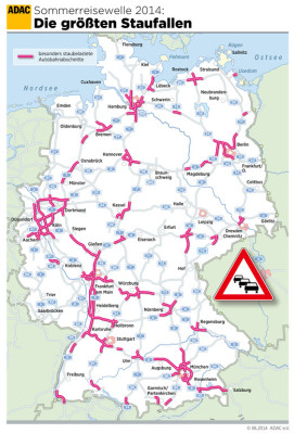 Stauprognose: Volle Autobahnen durch Rückreiseverkehr