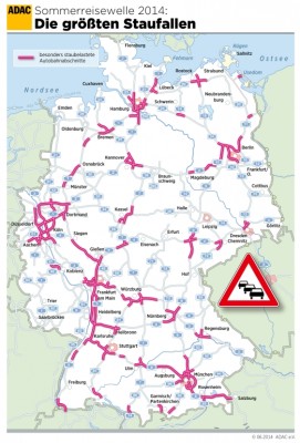 Staus in alle Richtungen – die Rückreisewelle rollt