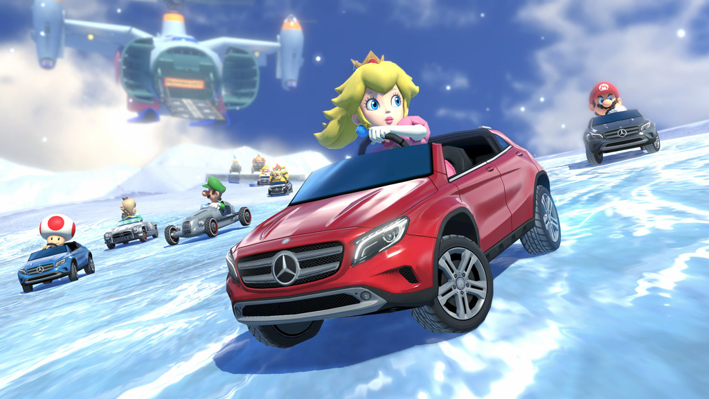 Super Mario fährt Mercedes-Benz
