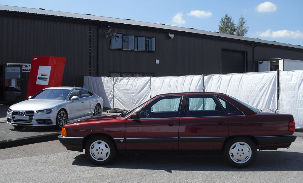 TDI-Vergangenheit und Gegenwart: Audi 100 (rechts), A7 Sportback.