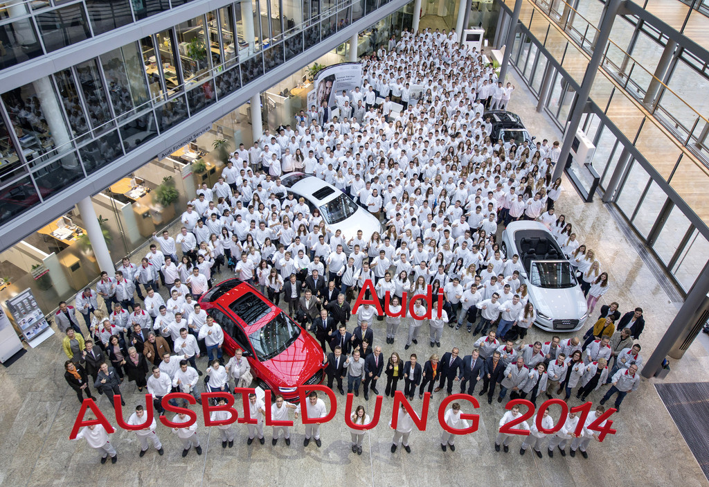 724 neue Auszubildende bei Audi
