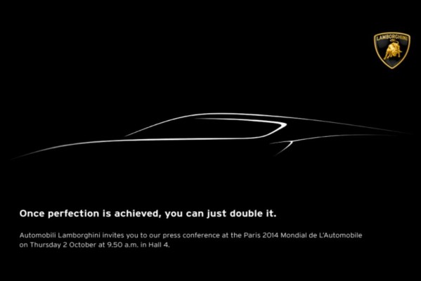 Die dunkle Skizze einer Silhouette ähnelt von der Linienführung dem Aventador, der im März 2011 auf dem Genfer Autosalon als Nachfolger des Murcielago vorgestellt wurde, wirkt jedoch langgestreckter. 