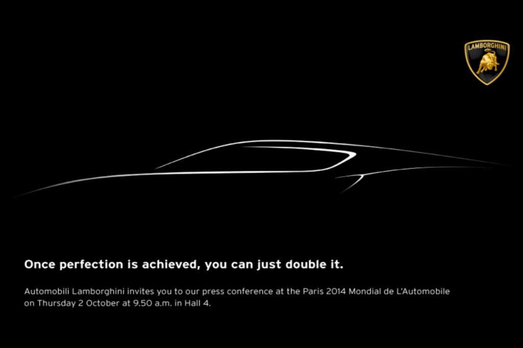Die dunkle Skizze einer Silhouette ähnelt von der Linienführung dem Aventador, der im März 2011 auf dem Genfer Autosalon als Nachfolger des Murcielago vorgestellt wurde, wirkt jedoch langgestreckter. 