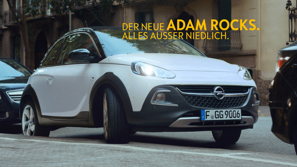 Opel startet Werbekampagne für den Adam Rocks