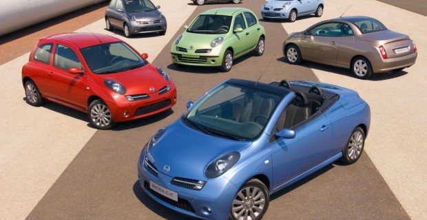 Platz 11: Nissan Micra von 2002, die erste echte Weltpremiere eines japanischen Kleinwagens unter dem Eiffelturm