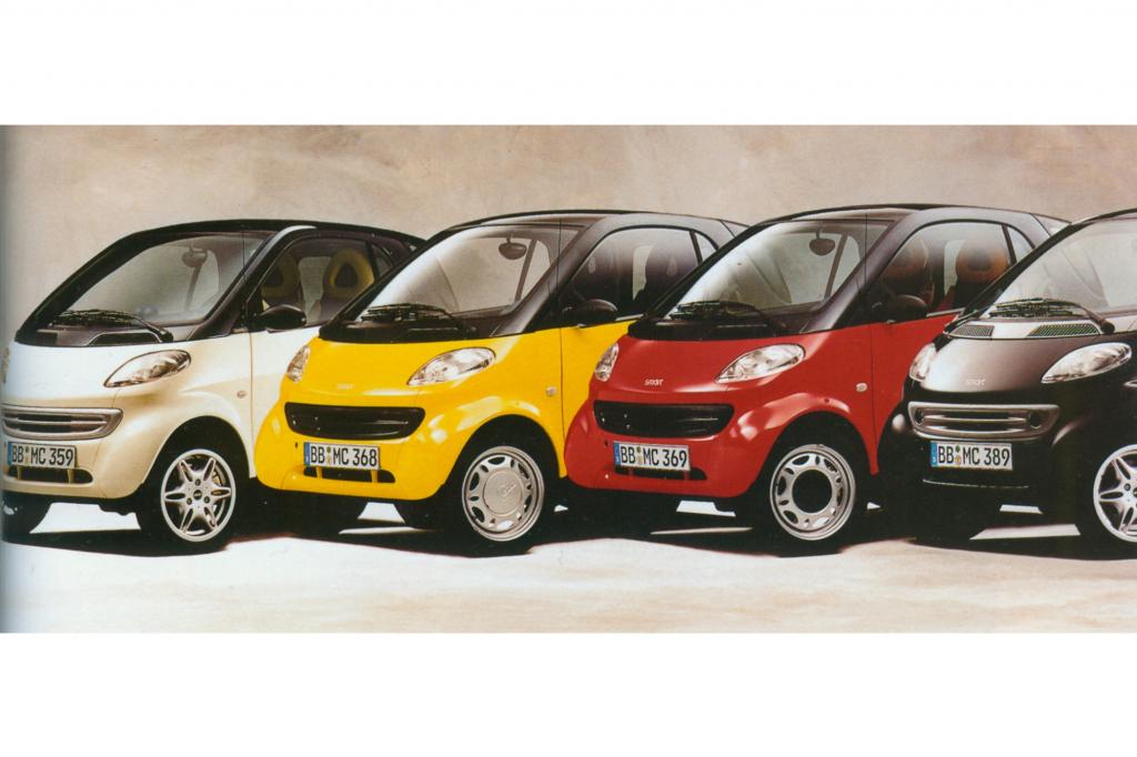Smart City Coupe mit austauschbaren BodyPanels ab 1998