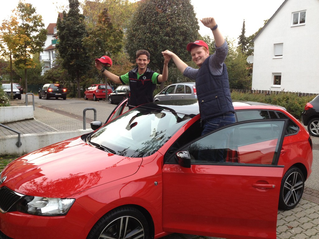 18-Jähriger gewinnt Skoda Rapid Spaceback für ein halbes Jahr
