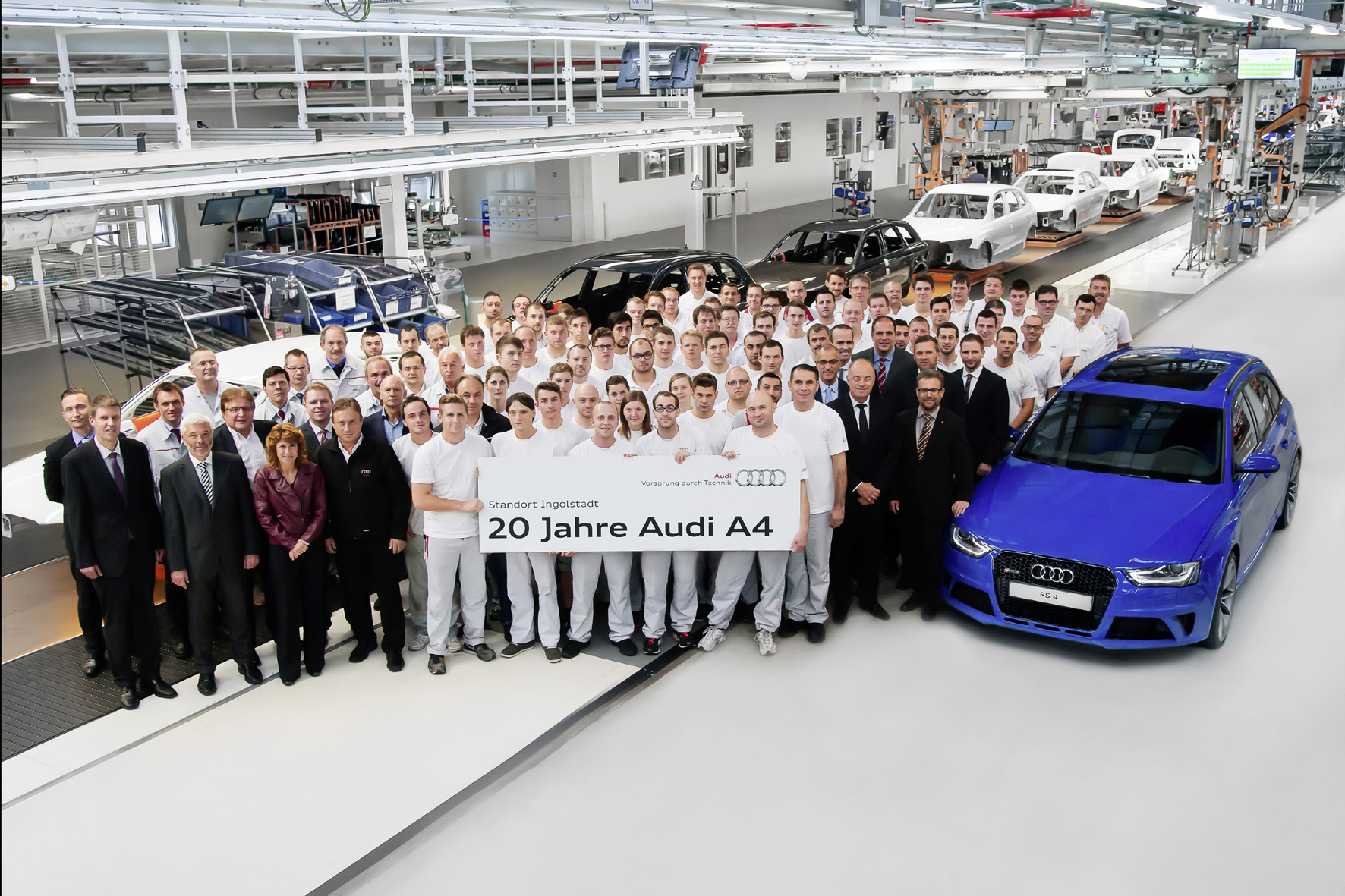 Audi-Jubiläum: 20 Jahre A4 in Ingolstadt