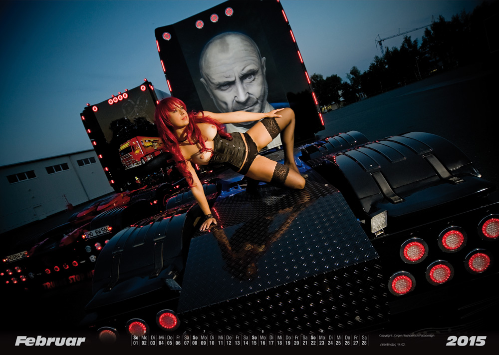 Erotischer LKW-Kalender 2015