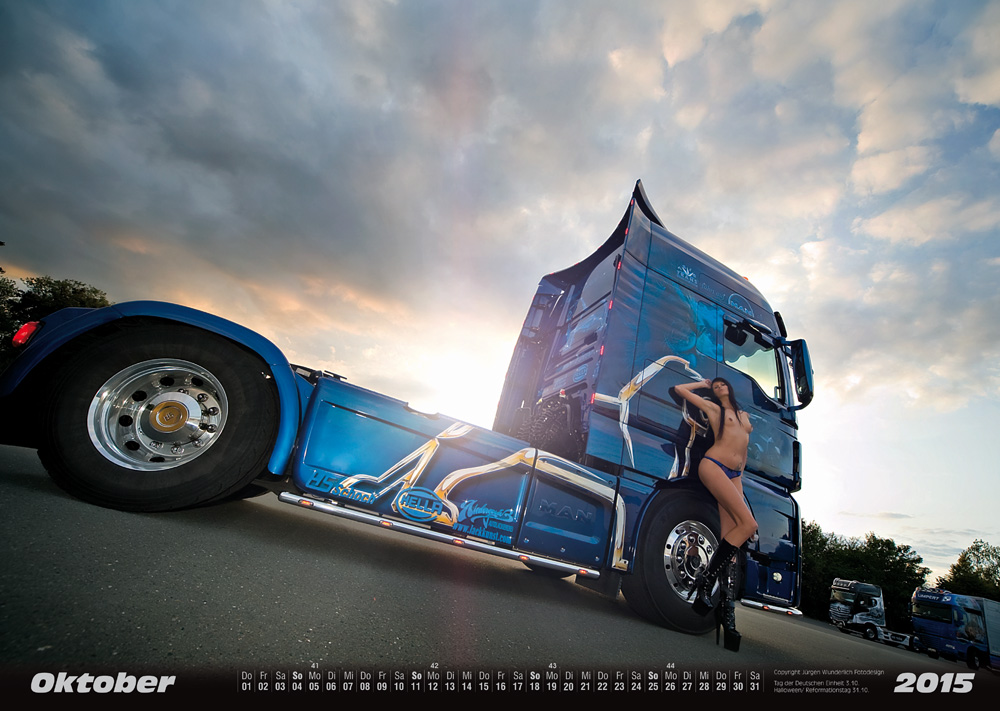 Erotischer LKW-Kalender 2015