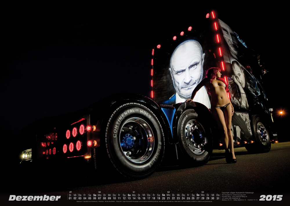 Erotischer LKW-Kalender 2015
