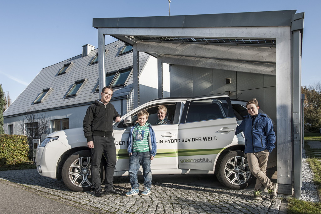 Mitsubishi Plug-in Hybrid Outlander für Nullenergiehaus