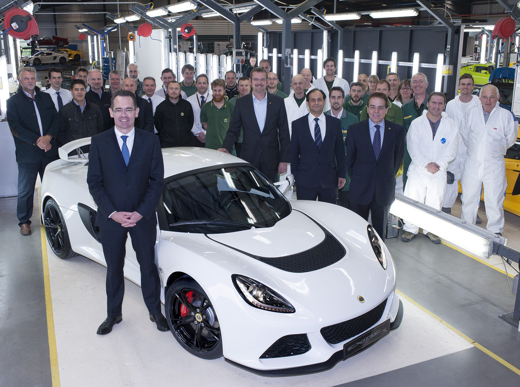 Lotus behält den 1000sten Exige S selbst