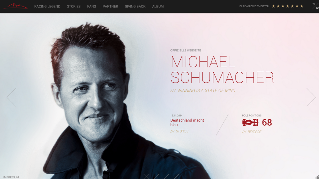 Michael Schumacher Offizielle Website