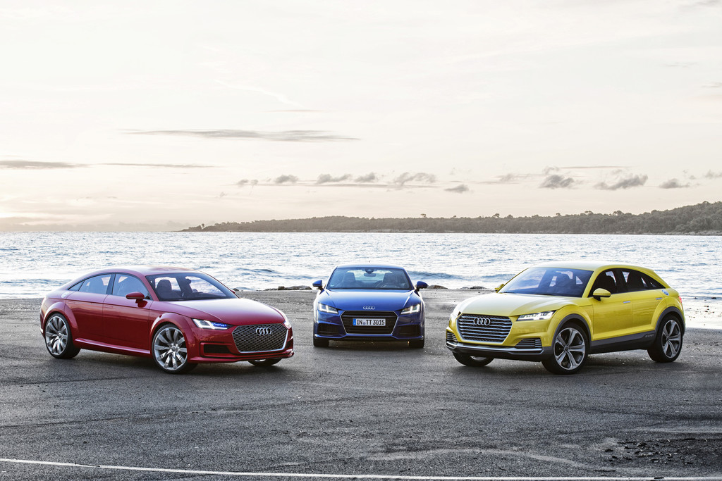 Audi TT Sportback Concept, TT und TT Offroad Concept.