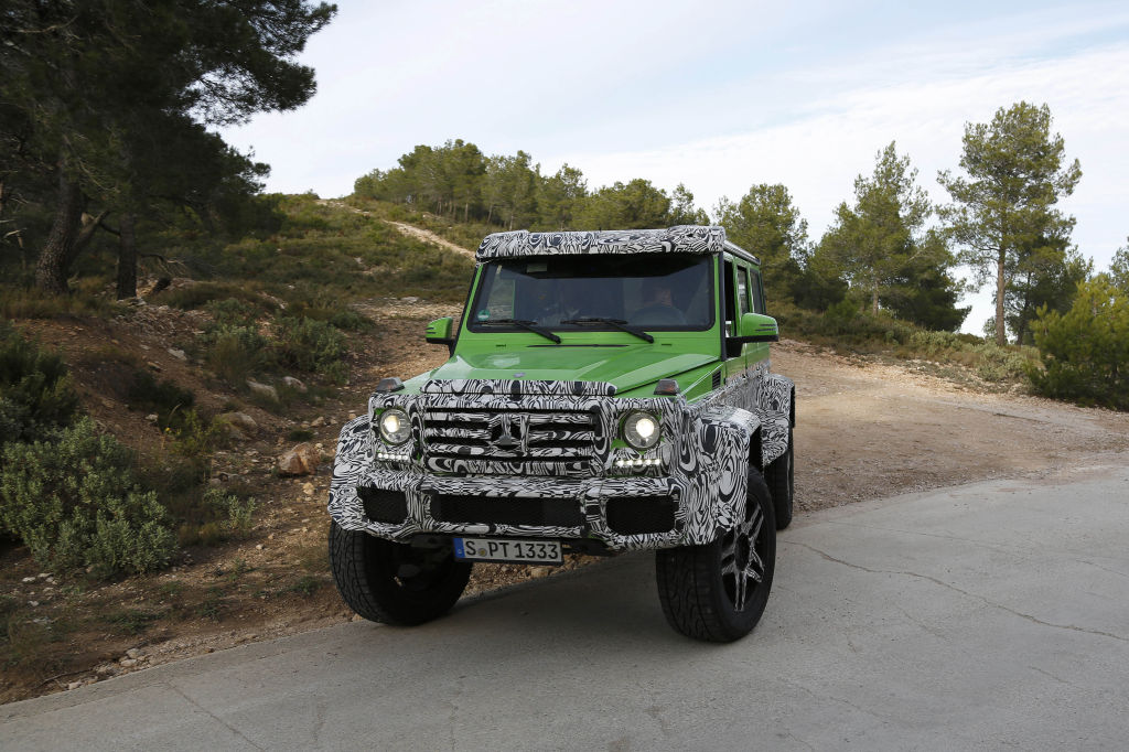 Erwischt: Erlkönig Mercedes-Benz G63 AMG 4x4 - das grüne Monster