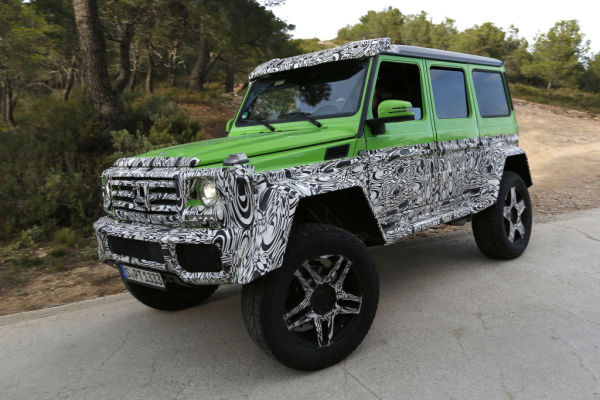 Erwischt: Erlkönig Mercedes-Benz G63 AMG 4x4 - das grüne Monster