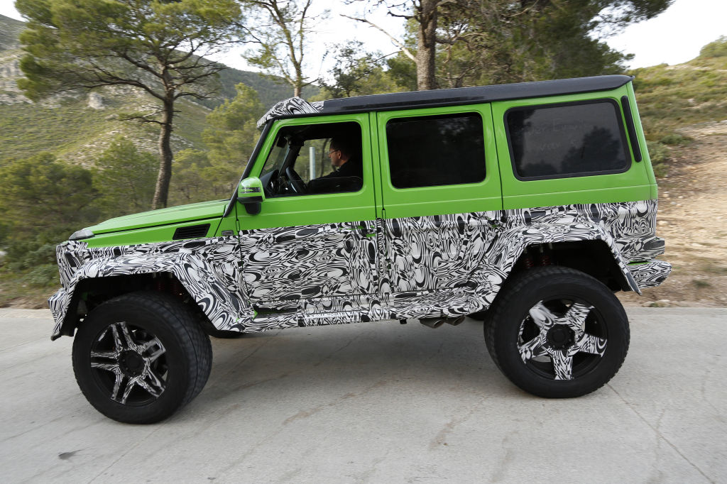 Erwischt: Erlkönig Mercedes-Benz G63 AMG 4x4 - das grüne Monster