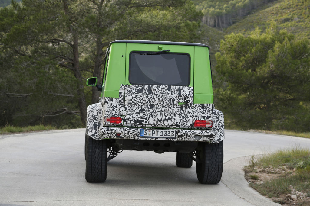 Erwischt: Erlkönig Mercedes-Benz G63 AMG 4x4 - das grüne Monster