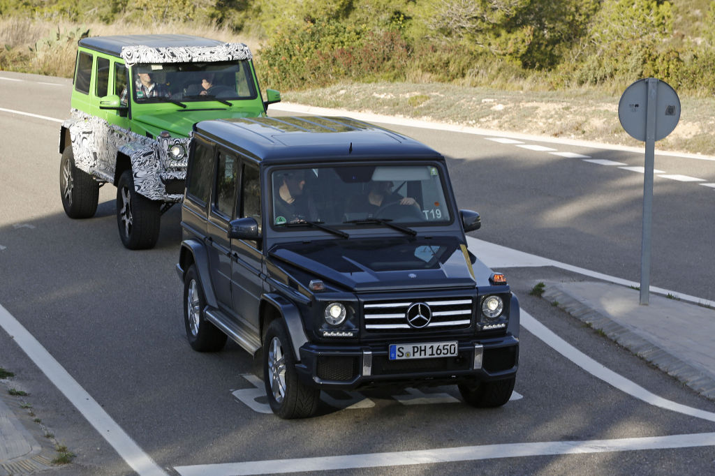 Erwischt: Erlkönig Mercedes-Benz G63 AMG 4x4 - das grüne Monster