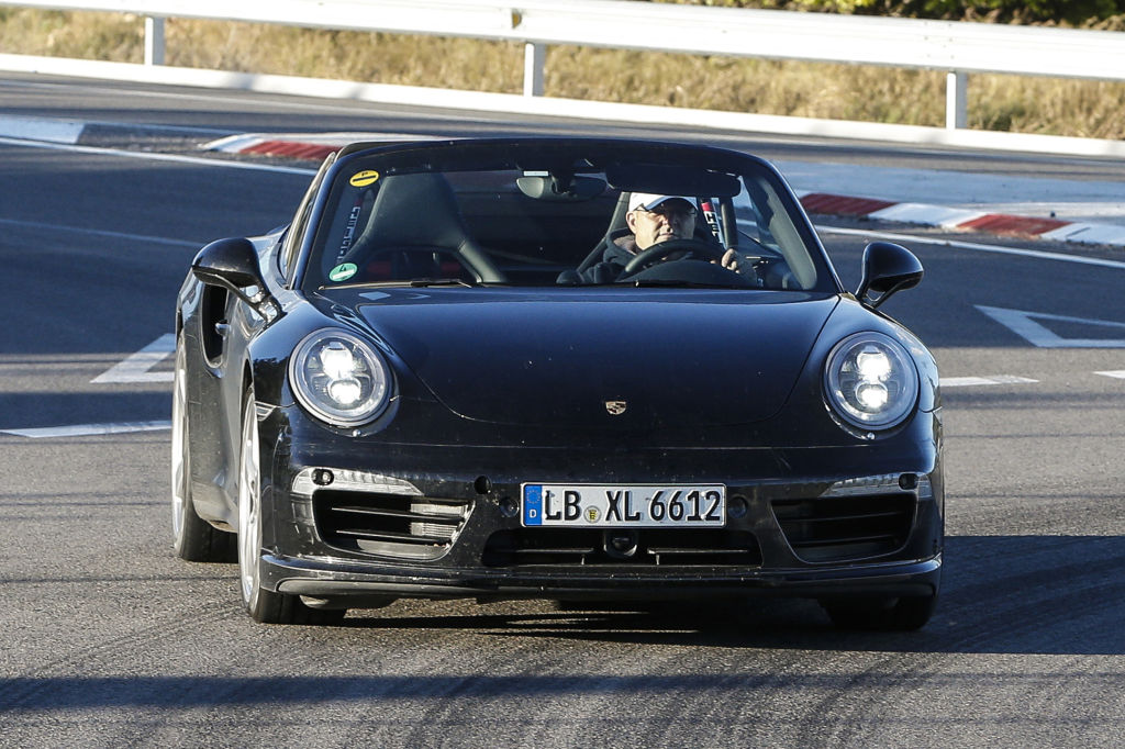 Erwischt: Erlkönig Porsche 911 Turbo Cabrio Facelift