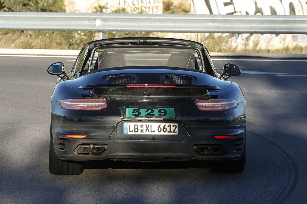 Erwischt: Erlkönig Porsche 911 Turbo Cabrio Facelift