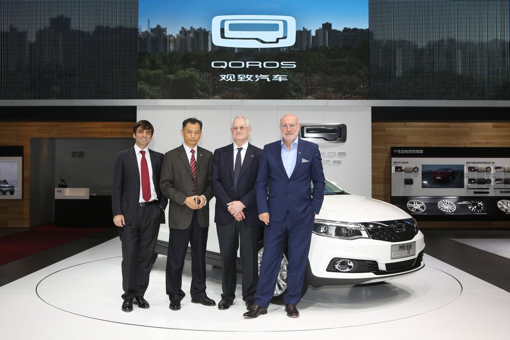 Qoros: Von rechts gert Hildebrand und Volker Stein