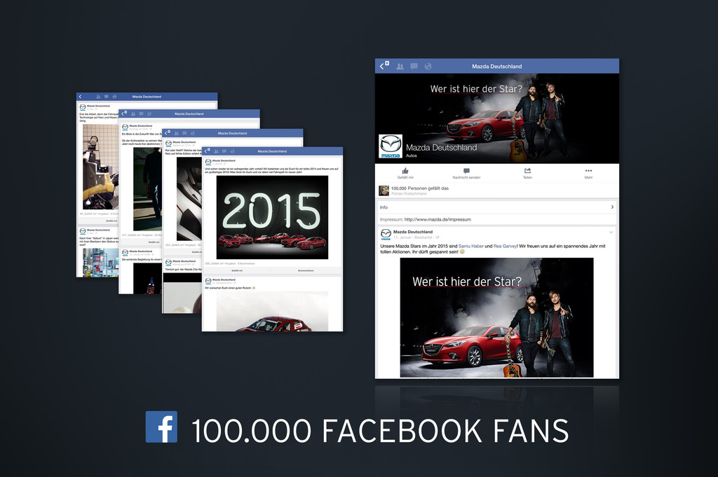 100 000-Facebook-Fans für Mazda