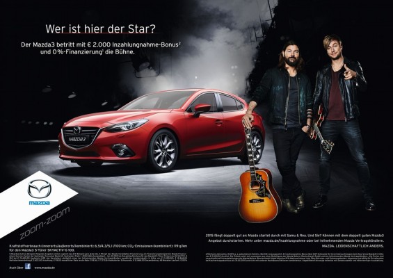 Mazda setzt auf Rea Garvey und Samu Haber