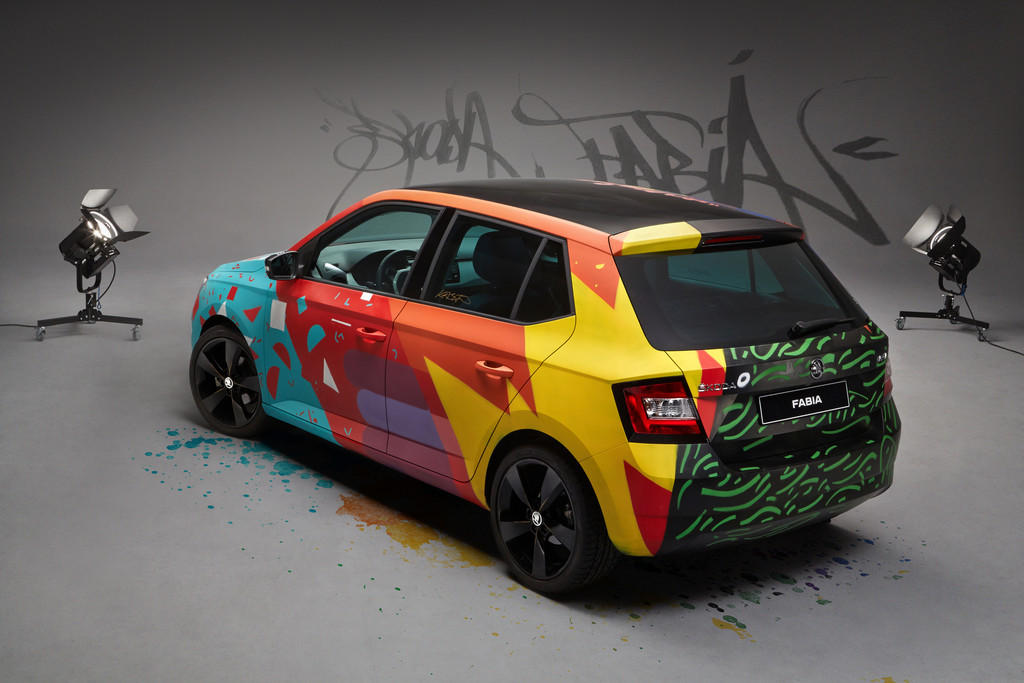 Skoda Fabia nach Street Art