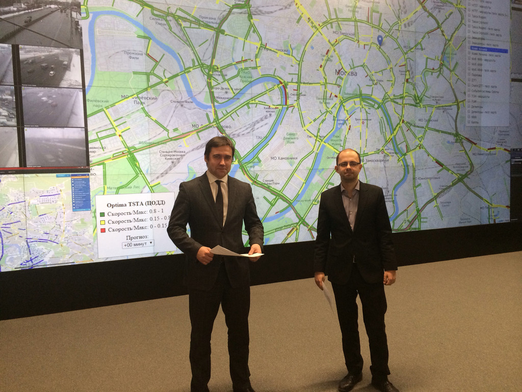 Moskau hat das modernste Verkehrsleit-System