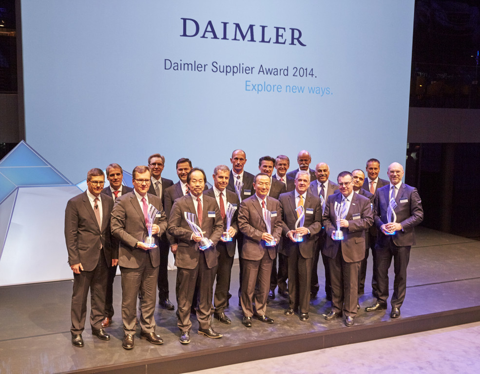 Daimler zeichnet Lieferanten aus