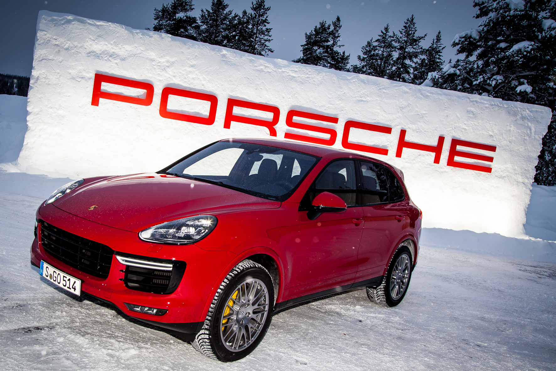 Schneewalzer mit Porsche Cayenne GTS und Turbo S