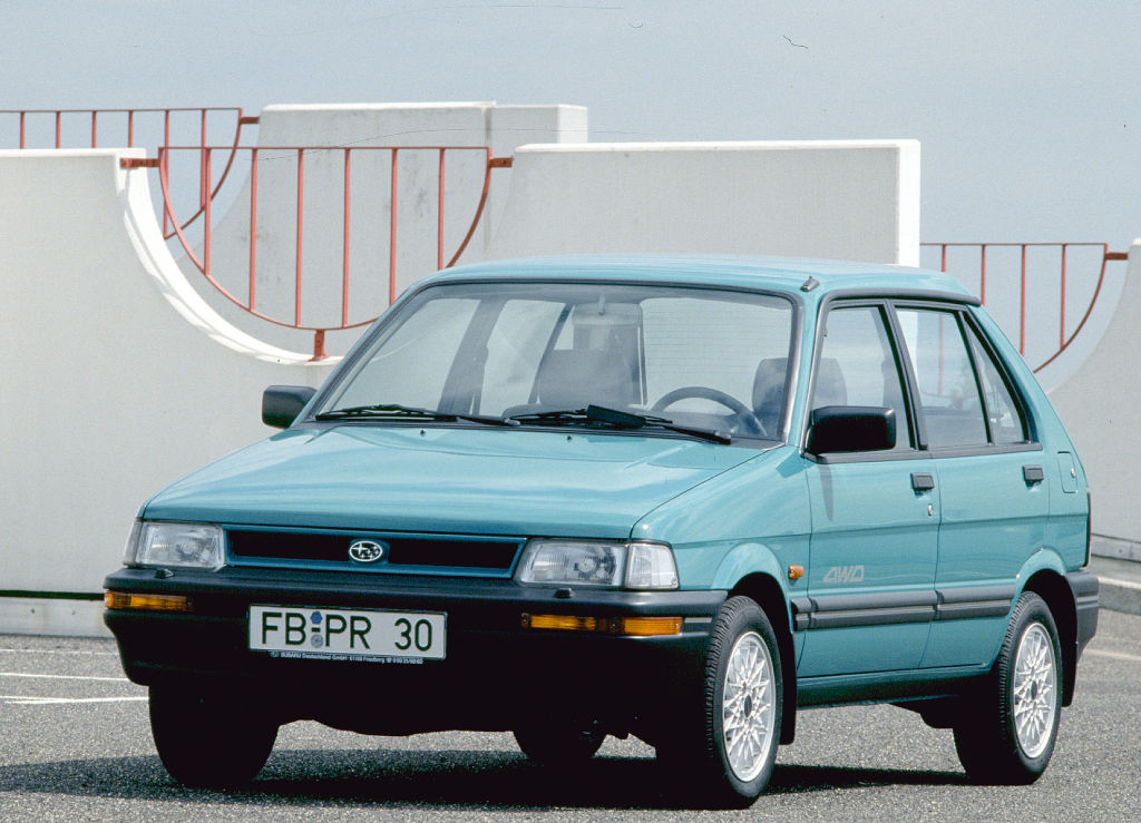 Der Justy war 1987 der erste Subaru mit einem CVT Getriebe.