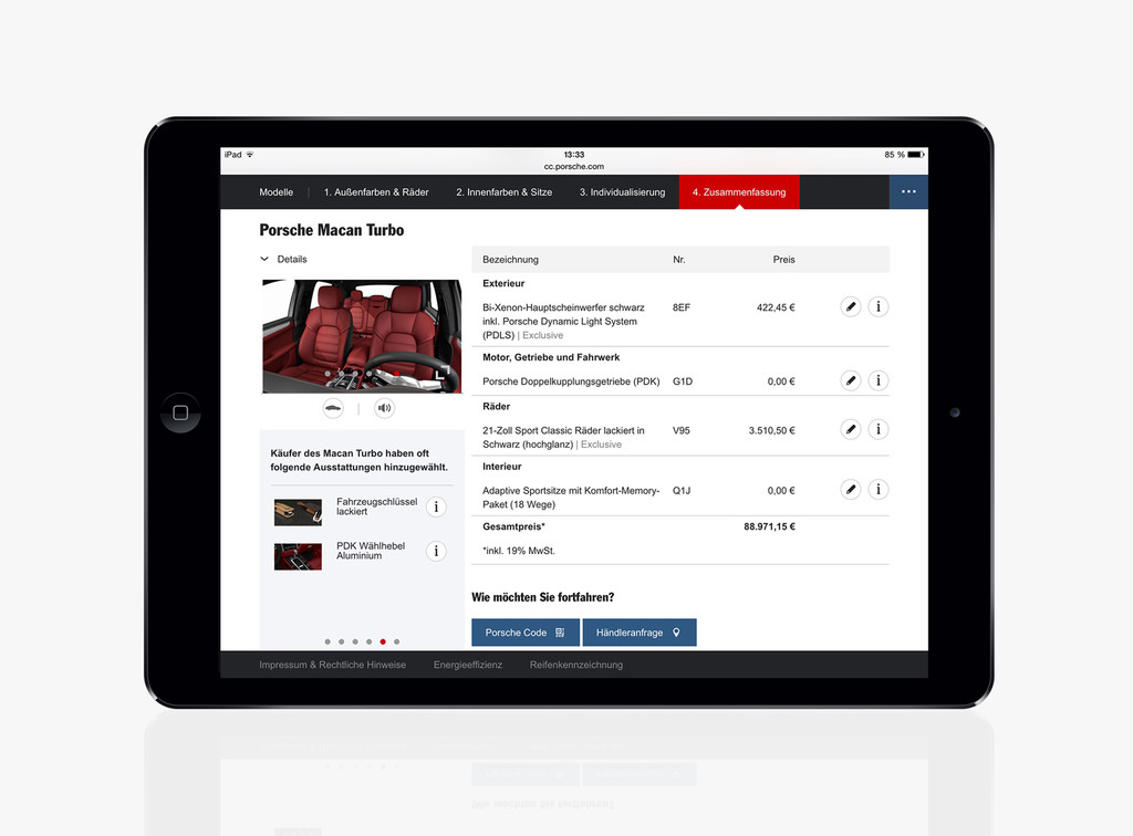 Porsche präsentiert neuen Car Configurator