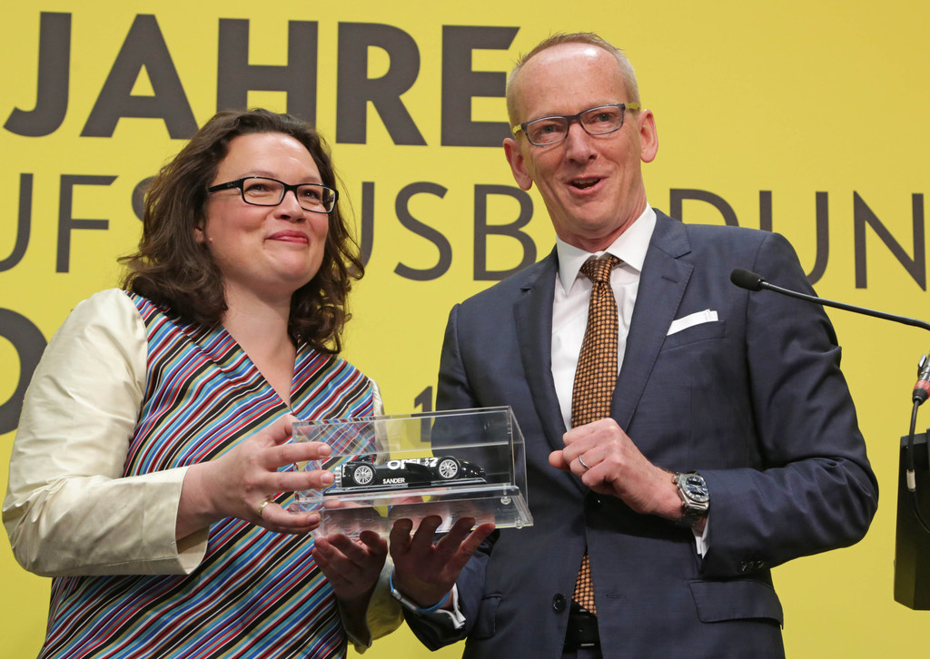 Ausbildung: Opel feiert mit Bundesarbeitsministerin Nahles und Norbert Blüm
