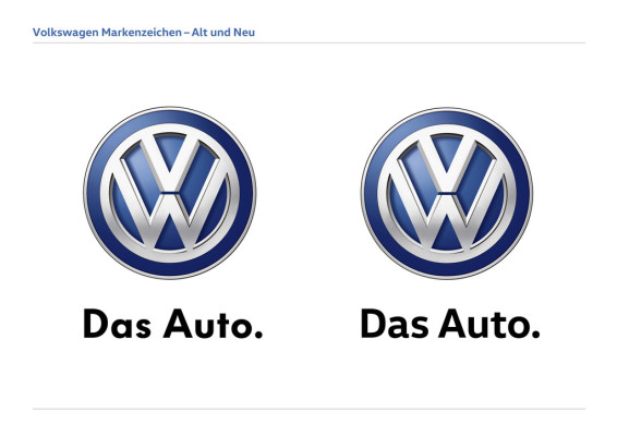 Volkswagen verändert seine Schrift