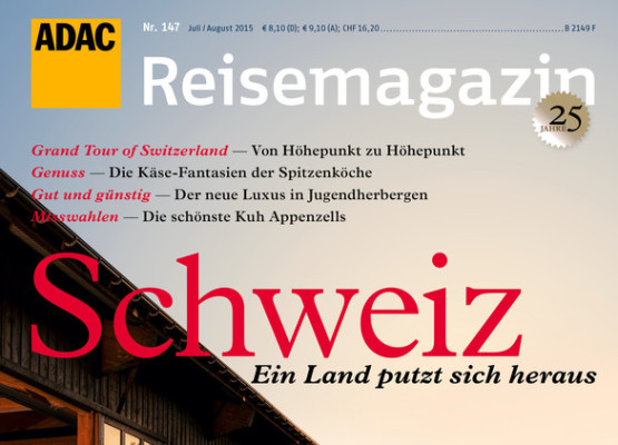 ADAC gibt Reisemagazin „Schweiz“ heraus
