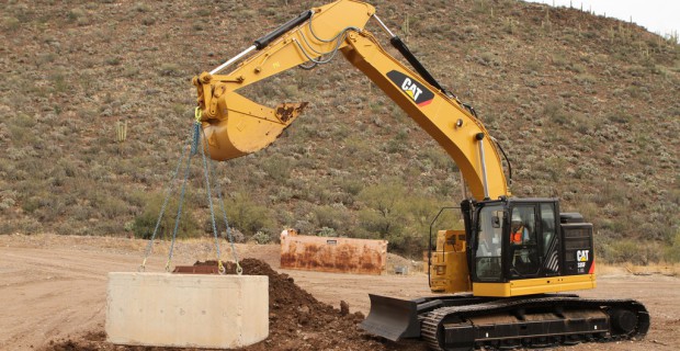 Baggern auf engem Raum: Cat 335F L CR