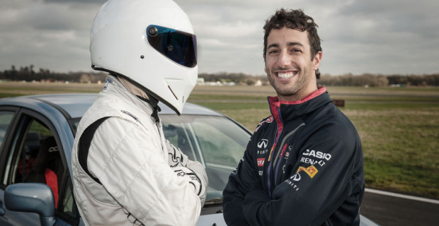 Picture Shows: The Stig and Daniel Ricciardo
